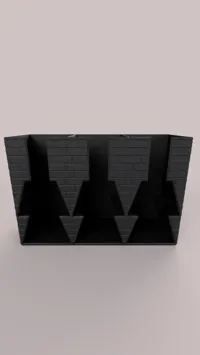 0.2mm layer, 2 walls, 15% infill, 3 column version detailed