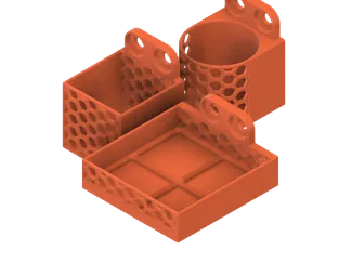Multiboard Parametric Box, Cylinder, Gridfinity