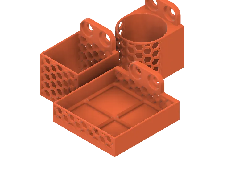 Multiboard Parametric Box, Cylinder, Gridfinity