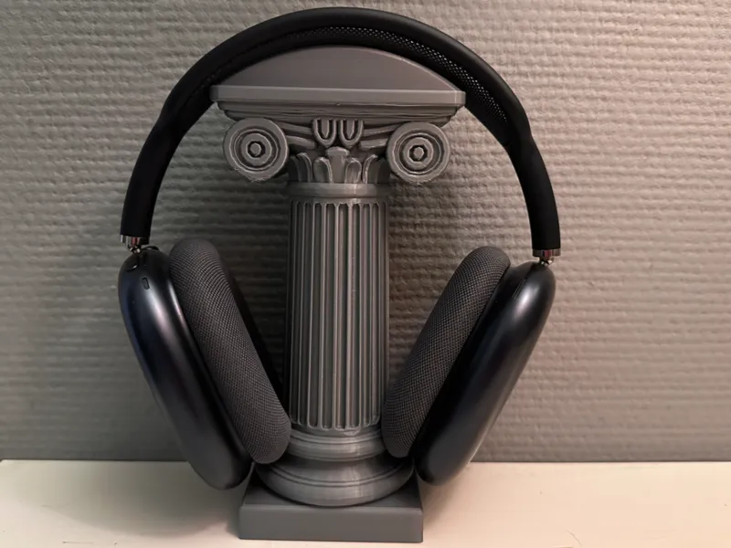 Greek Ionic Headphone Holder Ancient Column Style
