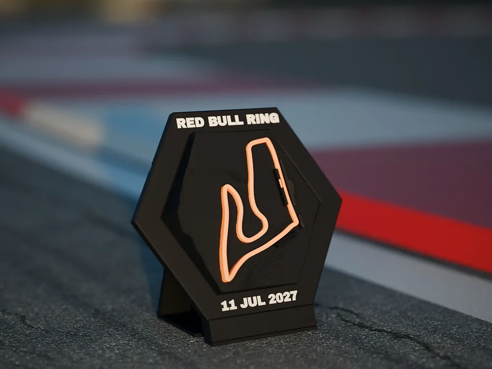 Red Bull Racing Ring Red Bull Ring – 3D Topographic Race Track Tile - Free 3D Print Model ...