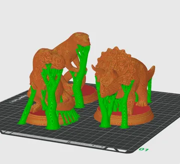 Figura decorativa: Ornate Reptiles Dino CollectionDecorativeFigurines — vista de referencia 4