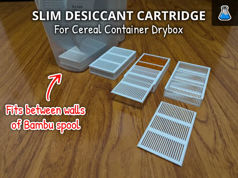 Slim Desiccant Cartridge - For Cereal Containers