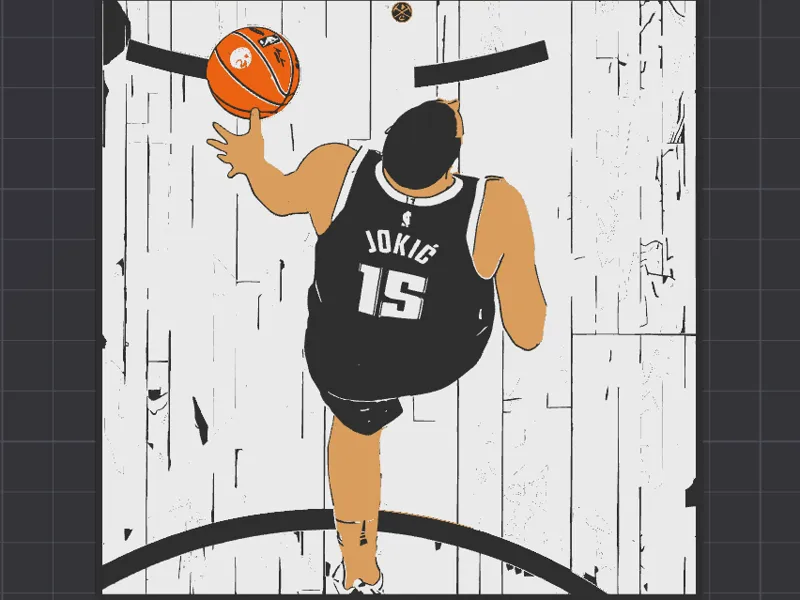 Lienzo Hueforge NBA Nikola Jokic