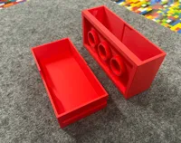 1 drawer 2x4 @ 500% - 0.2mm layer, 2 walls, 8% infill