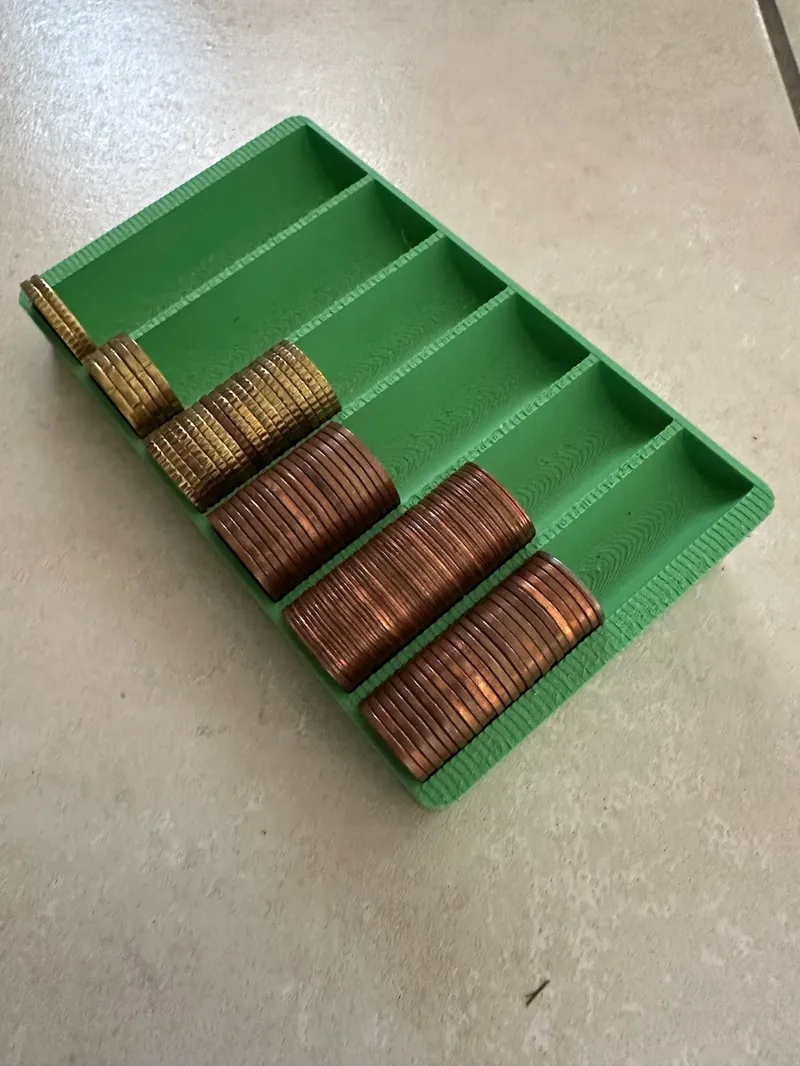 Coin organizer for Euros