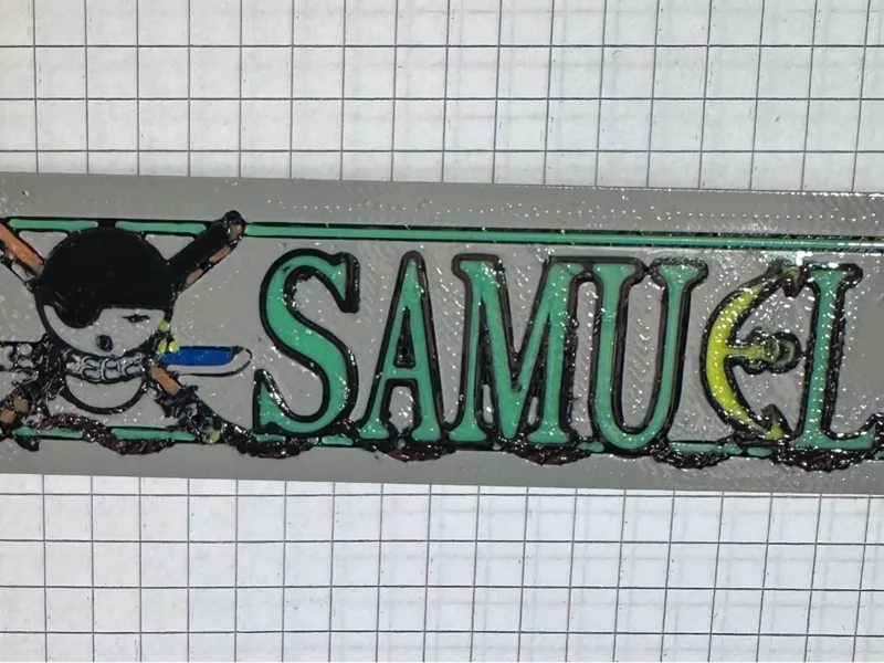 Keychain One Piece name
