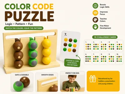 Montessori Color Matching Puzzle for Kids