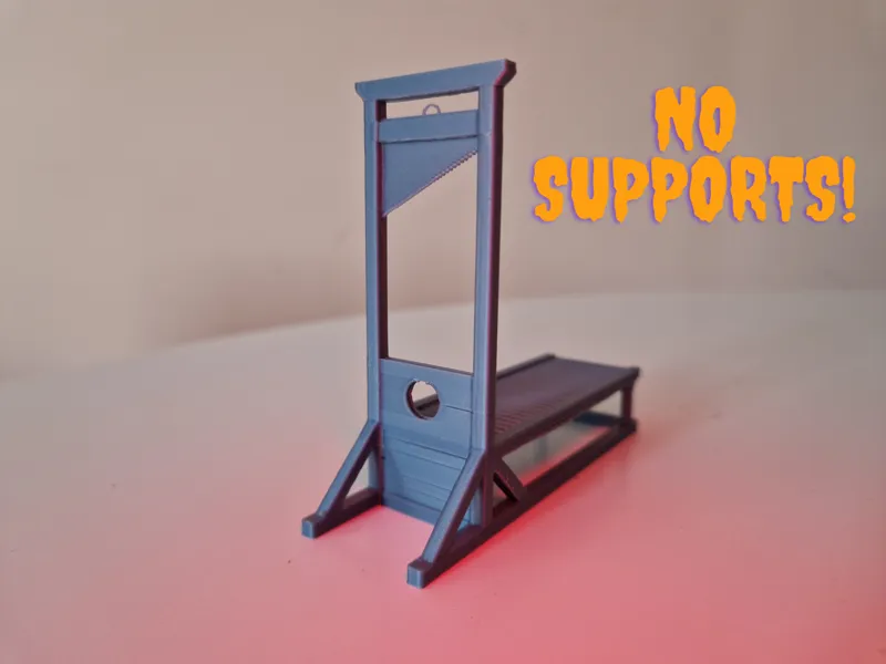 Miniature Guillotine Diorama —  (No Moving Parts)