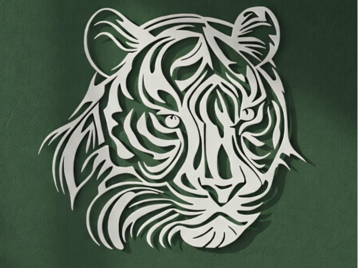 Tribal Tiger Wall Decor - Wall Ornament