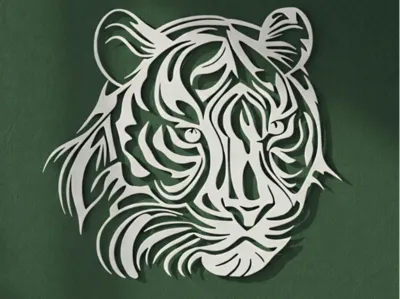 Tribal Tiger Wall Decor - Wall Ornament