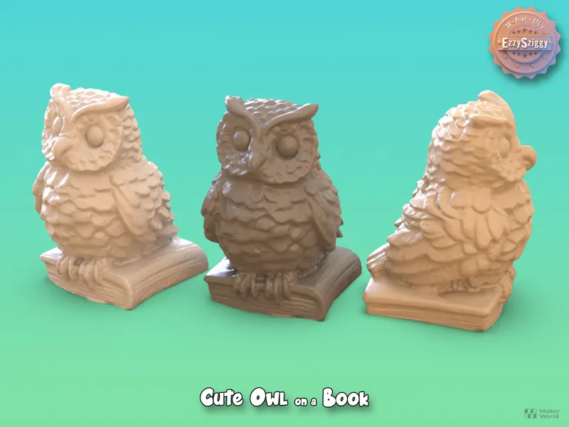 Little Owl on a Book