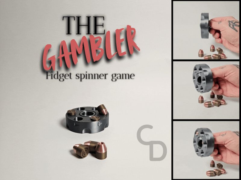 Fidget spinner The Gambler Russian Roulette Game