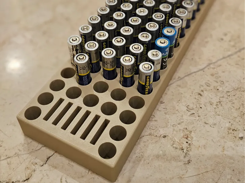 Under-Shelf Battery Holder