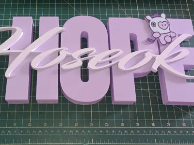 BTS j-hope - 3D Dimensional Letter Sign