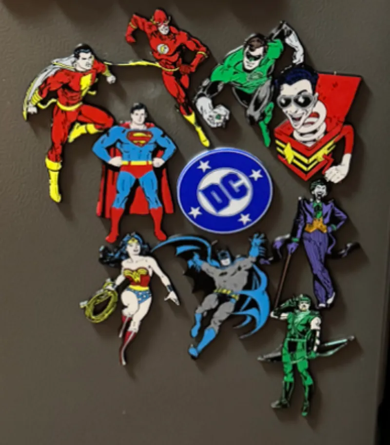DC Comics refrigerator magnets