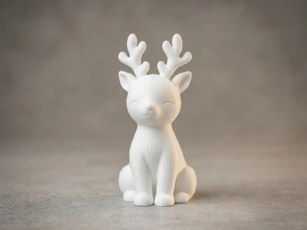Scarf Model Working Decorative Christmas Reindeer with Scarf - Free 3D Print Model - MakerWorld