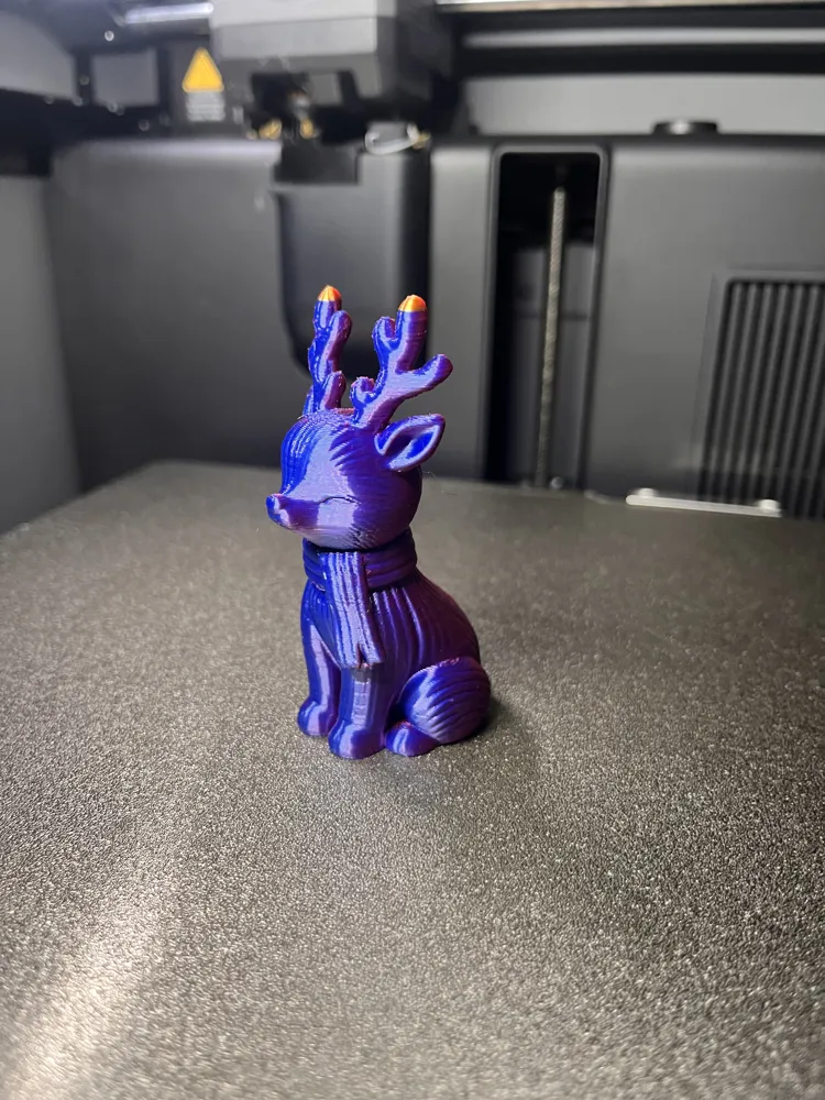 Scarf Model Working Decorative Christmas Reindeer with Scarf - Free 3D Print Model - MakerWorld