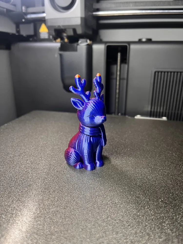 Scarf Model Working Decorative Christmas Reindeer with Scarf - Free 3D Print Model - MakerWorld