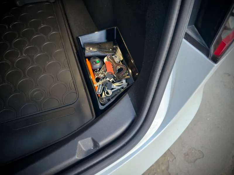 Tesla Model 3 trunk storage