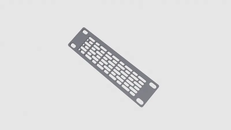 6.5 inch rack Front Panel Universal Fan Mount