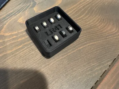 Gridfinity LR41 Button Battery Storage Holder 1x1