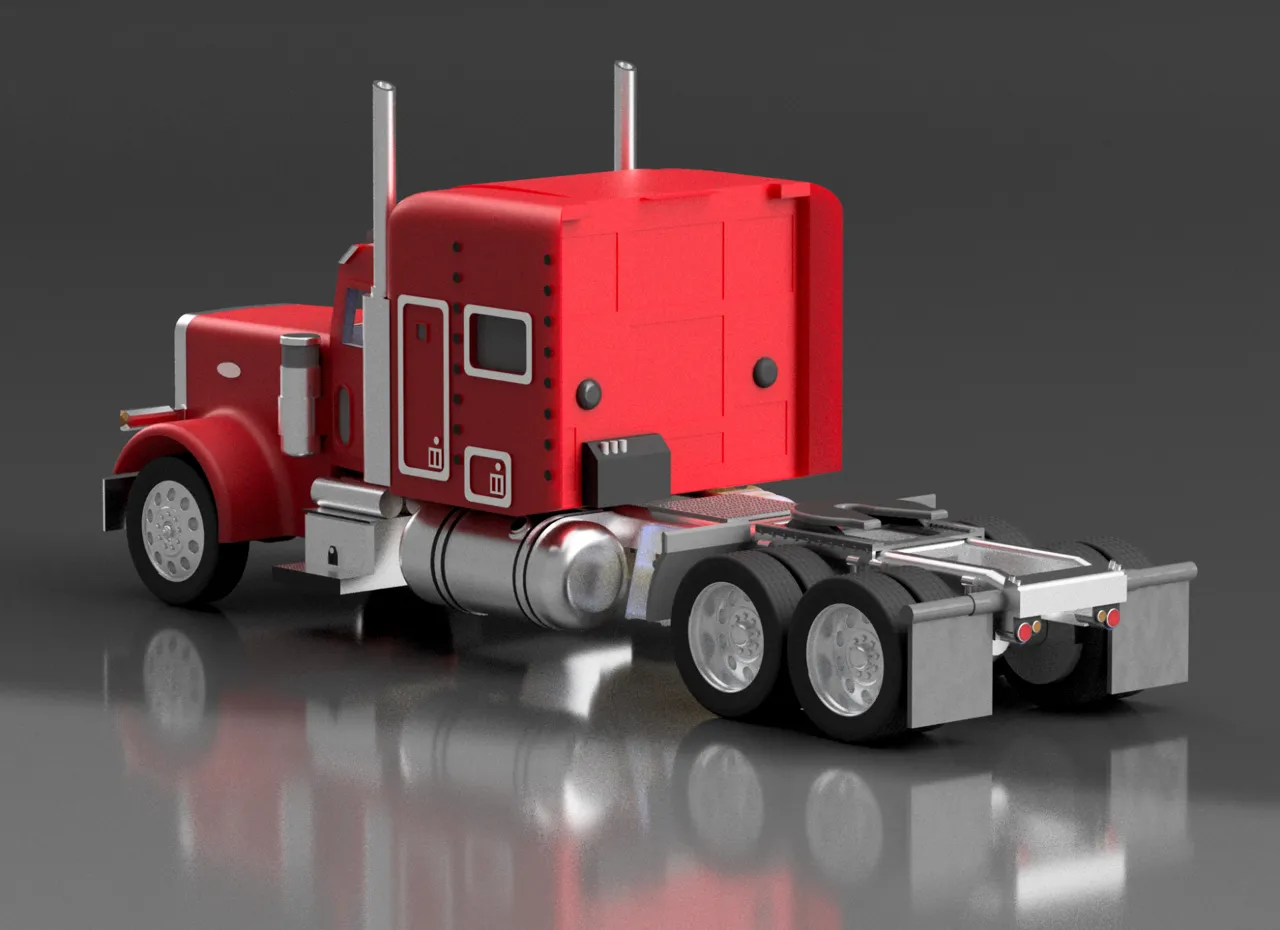 Peterbilt 379- American Semi Truck view 2