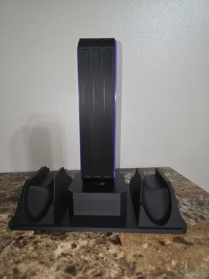 Dual controller and headset stand - Free 3D Print Model - MakerWorld