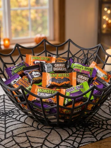 Letrero o emblema decorativo: Spider Web Candy Bowl - Spooky Halloween Decor — vista de referencia 2