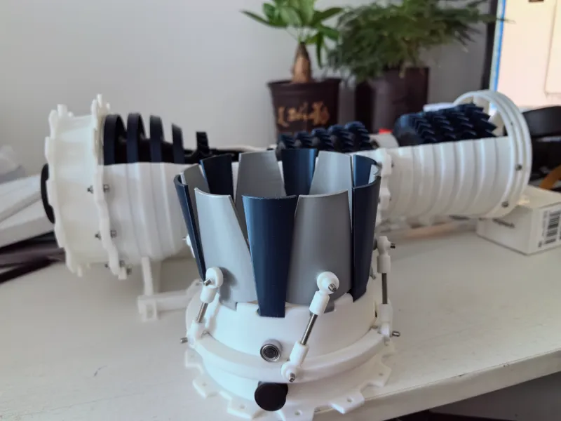加力燃烧室与可变喷嘴拉杆Rodend Of Afterburner&Variable Nozzle
