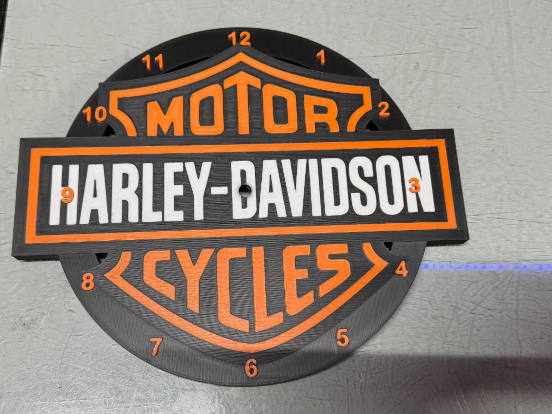 Harley Davidson Clock