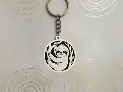 Sloth Keyring