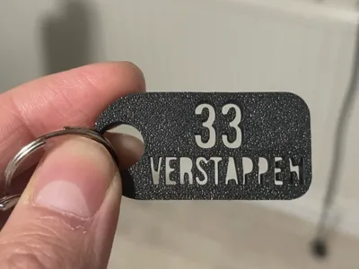 Max Verstappen 33 Keychain