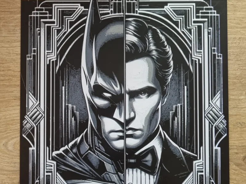 Batman Day & Night - Art Deco Hueforge