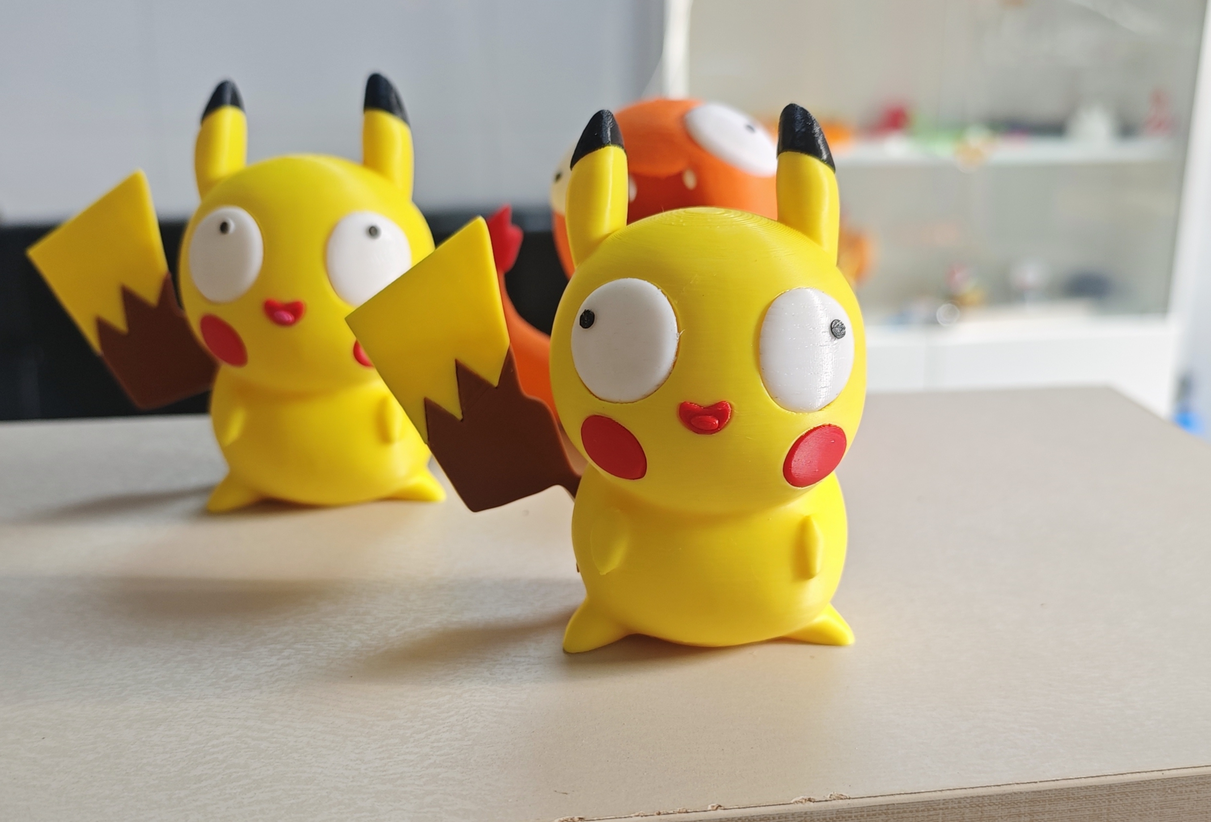 Miniatura 2 do modelo 3D Pokemon智慧的宝可梦 皮卡丘 多色分件（no ams）