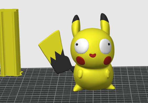 Miniatura 3 do modelo 3D Pokemon智慧的宝可梦 皮卡丘 多色分件（no ams）