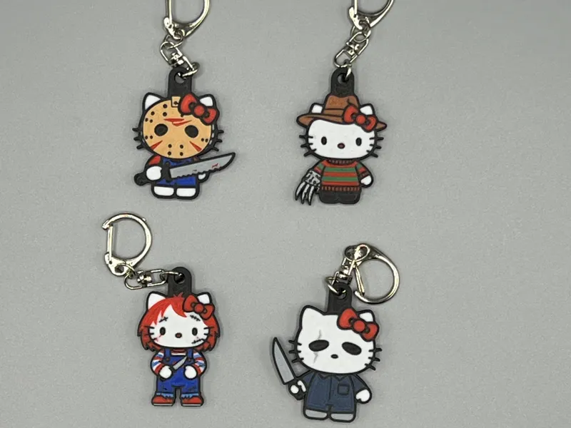 Hello Kitty Horror Movie Keychains
