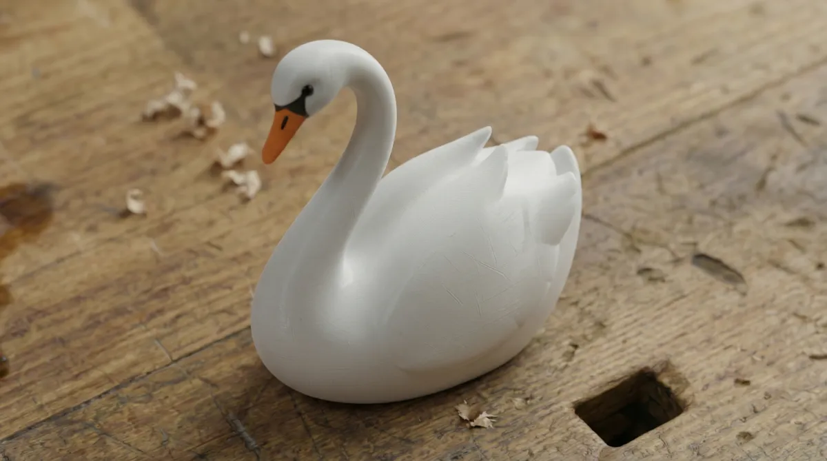 Elegant Swan Sculpture - Free 3D Print Model - MakerWorld