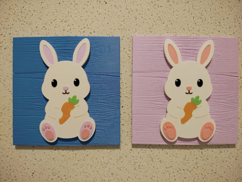 Adorable Bunny Nursery Wall Art
