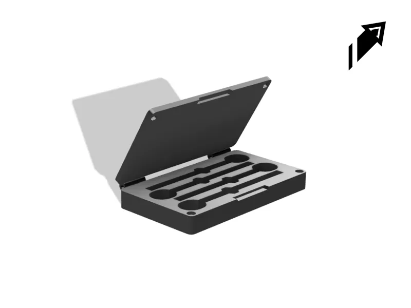 Pinecil soldering tips case (magnetic + hinged)