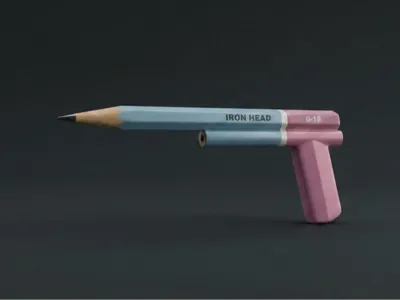 Pencil Gun, Pencil Pistol [Sudden Attack]
