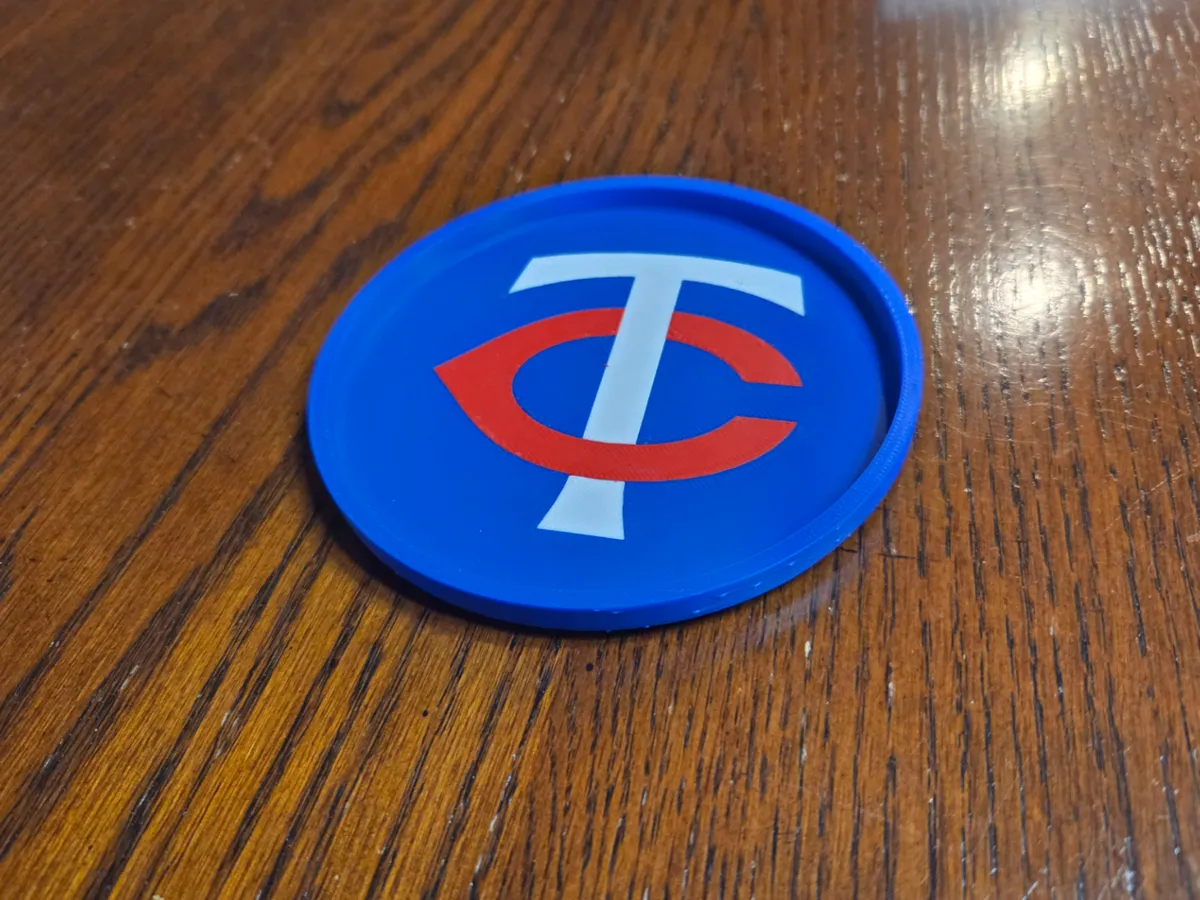 Minnesota Twins MLB Logo Coaster - Free 3D Print Model - MakerWorld
