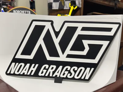 Noah Gragson NG NASCAR Driver Name Logo
