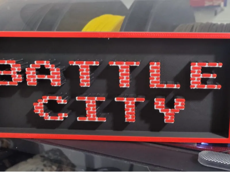 Placa decorativa Battle City