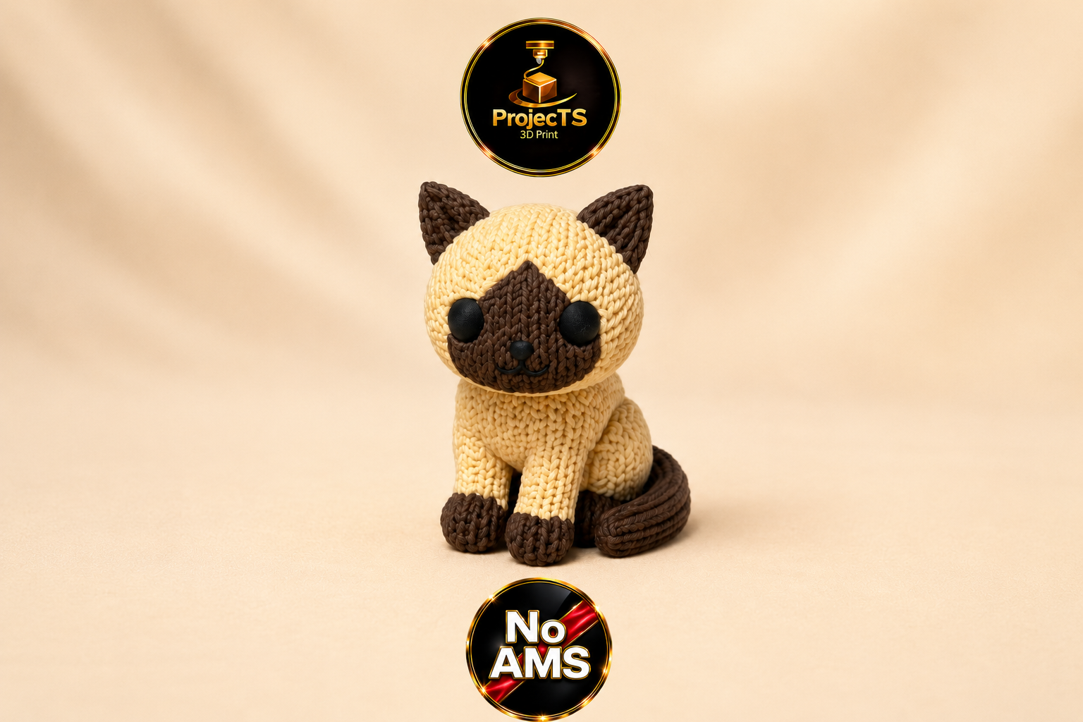 Miniatura 3 do modelo 3D Strick-Siamkatze