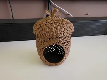 Accesorio de iluminación decorativa: Autumn Acorn Lantern – LED Tealight Holder — vista de referencia 3