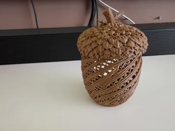 Accesorio de iluminación decorativa: Autumn Acorn Lantern – LED Tealight Holder — vista de referencia 5