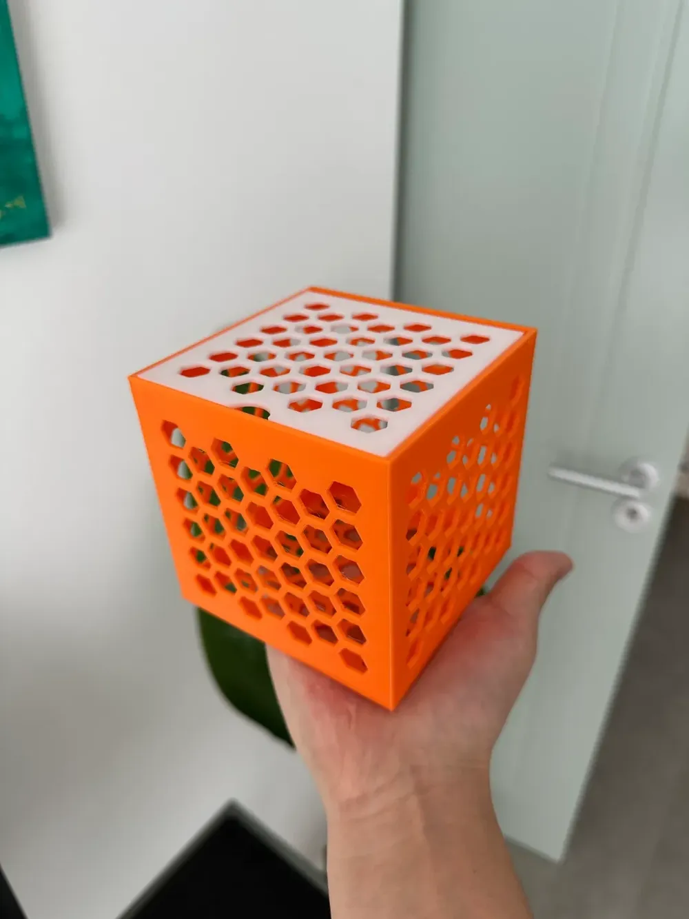 Desktop Cube Flip-Top Storage Box Container 10x10x10(cm) No Supports by ...