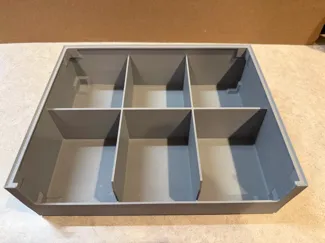 Large Bin 250x200x75mm  with 6 slots label recess 