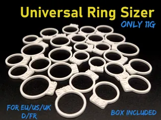 Ring Size Measuring Set for US / EU / UK / FR / D